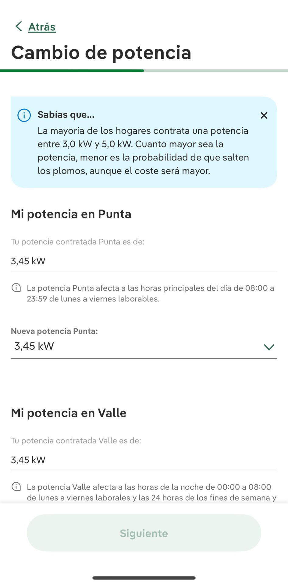 Área de Clientes Iberdrola versión escritorio