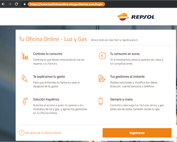area de clientes Repsol
