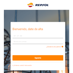 Registro area de clientes Repsol