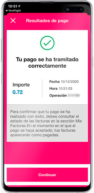Pagar Factura Energía XXI App Móvil