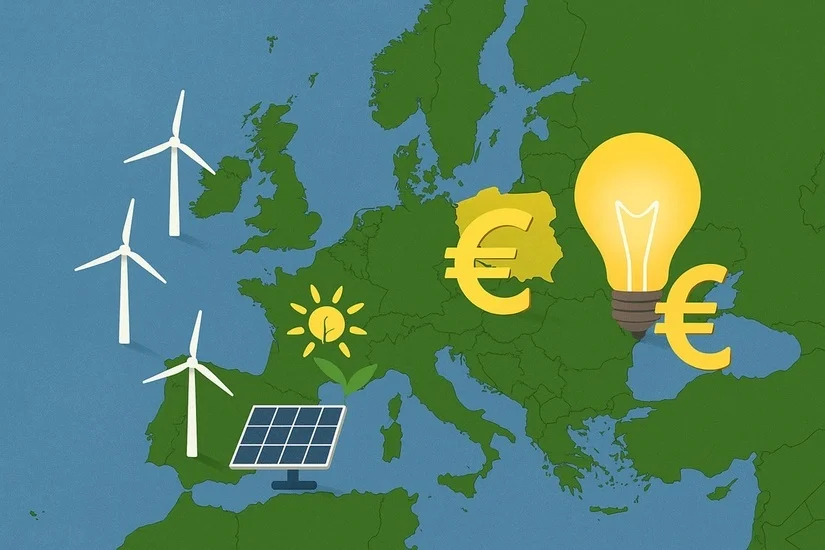Precio luz SPOT España más baratos de noviembre en Europa